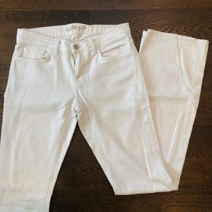 J Brand White Flare Jeans